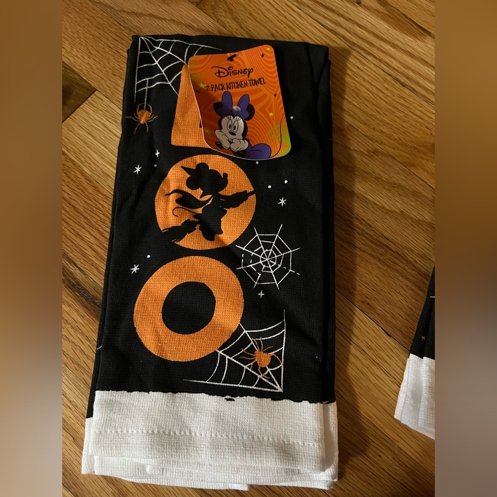 2 pack kitchen towel Minnie Mouse Halloween print